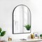20x30 Arch Mirror Rectangle Wall Mounted Metal Frame Mirrors for Entryway Bedroom Bathroom Living Room 20 30 inch Gold Silver - Black